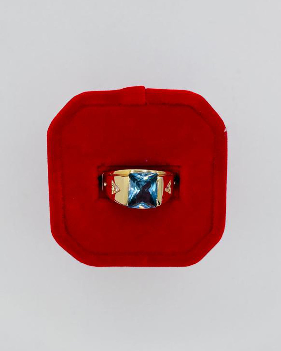 ANILLO DE HOMBRE CON PIEDRA AZUL TURQUESA