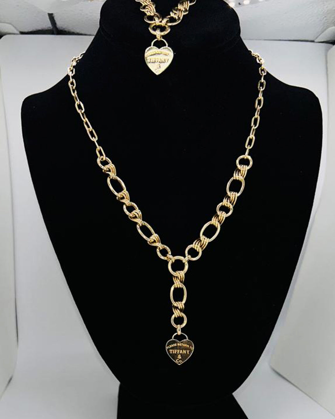 SET DE CADENA Y PULSERA DE MUJER ELEGANTE LOVE