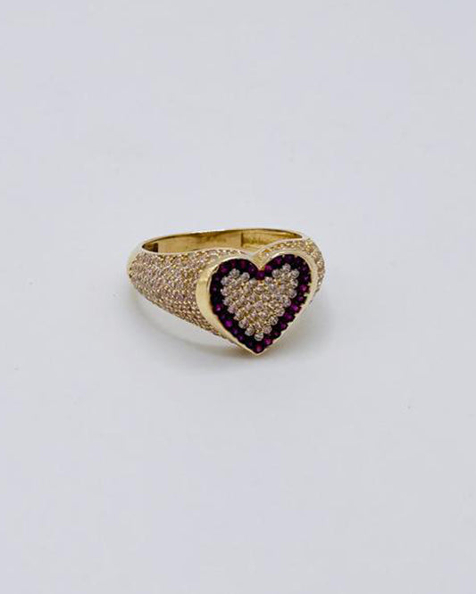 ANILLO DE MUJER DISENO DE CORAZON