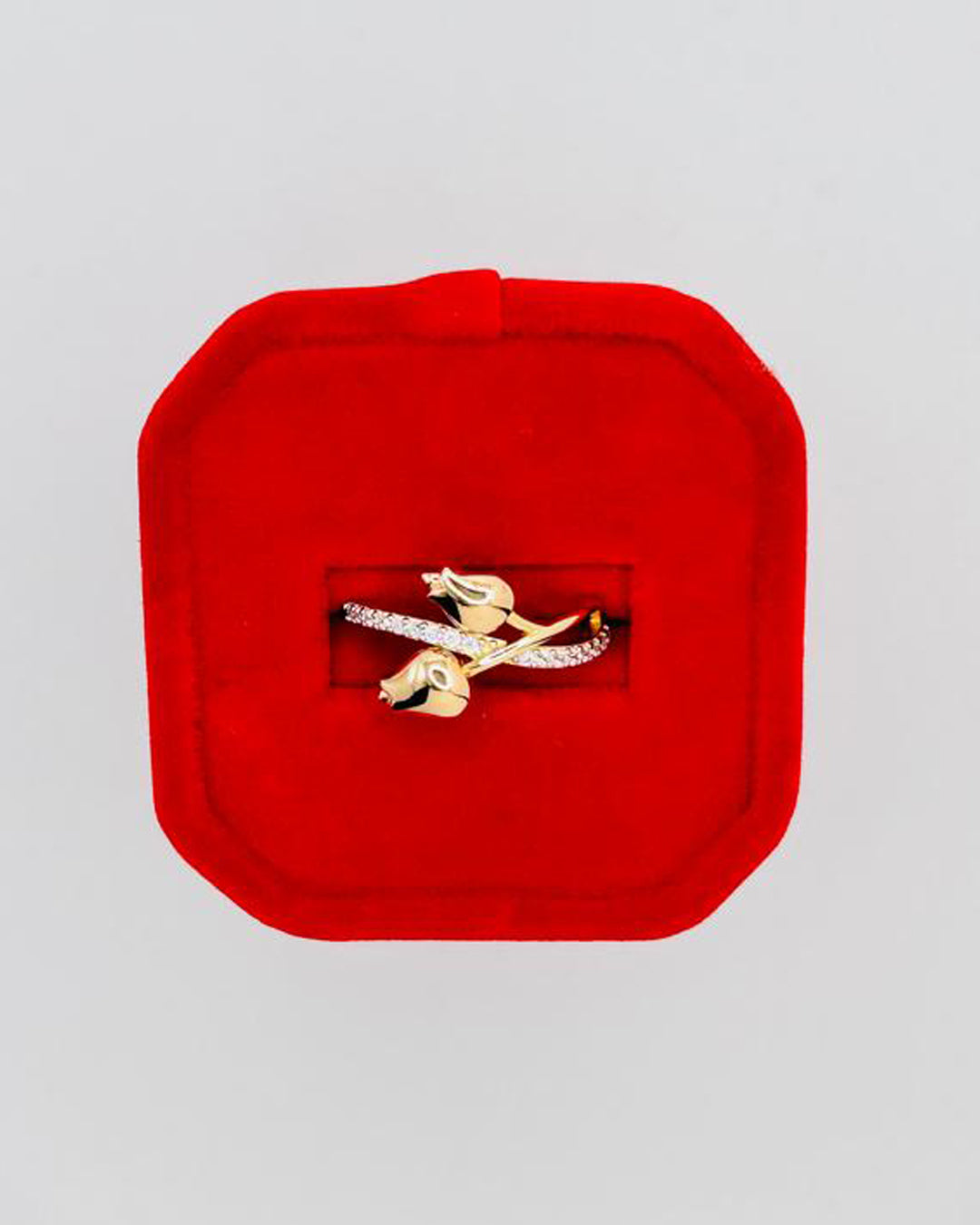 ANILLO MUJER CON DETALLES DE FLOR EN ORO ROSADO